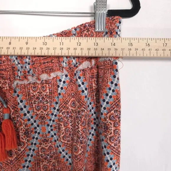 ANTHROPOLOGIE 2pc Set LARGE Loungewear‎ Top Ruffle Smocked Shorts Pajama